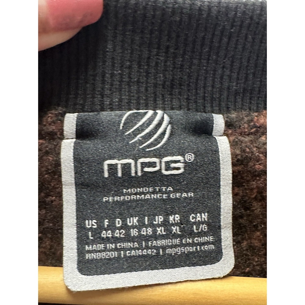 MPG Mondetta Performance Women's Jacket Small Bomber Heather Orange Sport Large - Picture 6 of 8